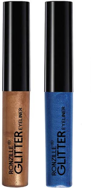 RONZILLE Glitter shimmer eye liner Rosegold Blue 10 ml