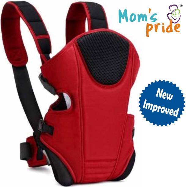 MOM'S PRIDE Adjustable Baby Carrier Bag (Red, Front carry facing out) Baby Carrier