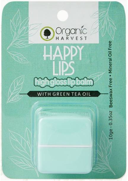 Organic Harvest Happy Lips High Gloss Lip Balm Green Tea Grean Tea