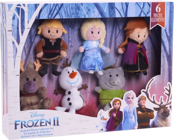 Disney Frozen Stylized Plush Collector Set