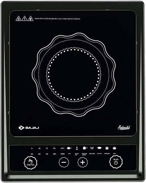 BAJAJ Splendid 1200-Watt Induction Cooker (Black) Induction Cooktop