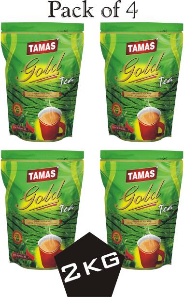 Tamas gold tea 500 g (Pack of 4) Black Tea Pouch