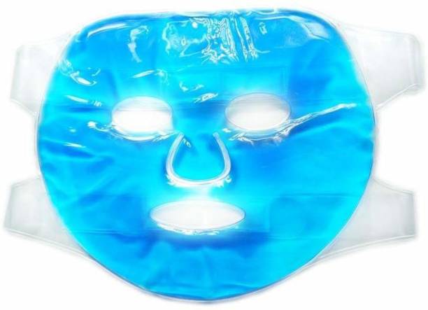 dx mart Cooling Gel Face Mask with Strap Relief from Common Condition Like Stress, Tension, Sinus, Headaches, Migraines| Cooling Ice Face Mask Freezable, Reusable Relaxation Gel Pack  Face Shaping Mask