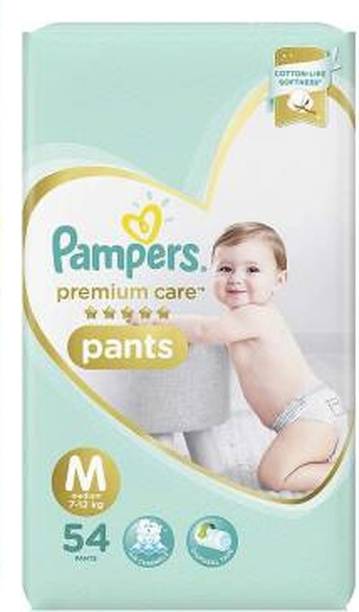 Pampers Premium Care M Size ( 7-12 Kg ) 54 Diaper Pants - M