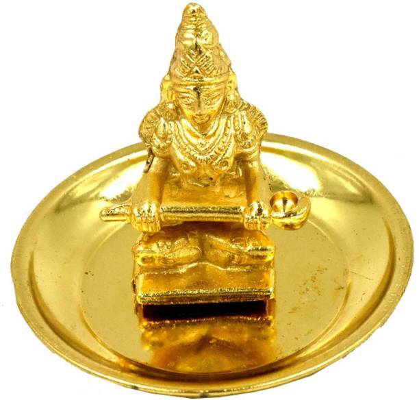 AFH Annapurna Devi – The Goddess of Food and Nourishment Golden Pooja Kit (Golden Plated) Plated Yantra