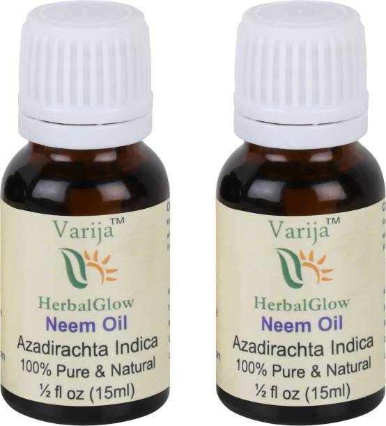 varija herbal glow Neem Essential Oil 100% Undiluted (Combo of 2)