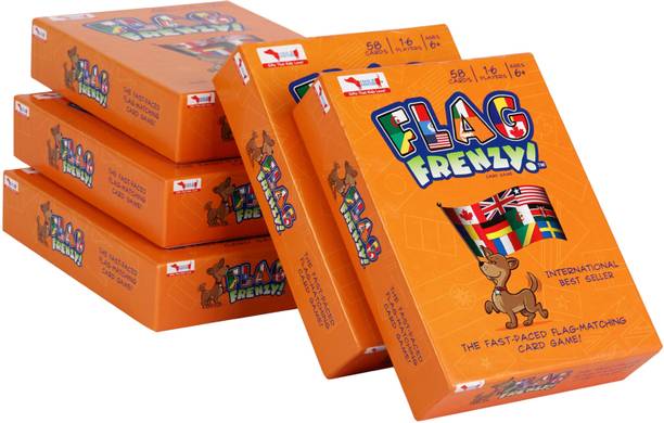 Cocomoco Kids Return Gift Combo Pack for Birthday Party of Kids - Set of 5 pieces of Flag Game Geography Toy STEM Toy Card Game for Boy and Girls (6-14 Years)