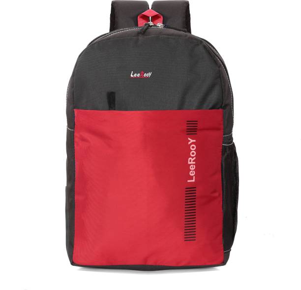 LeeRooy MN-Canvas 30 Ltr Black School Bag Backpack For Unisex Waterproof Shoulder Bag