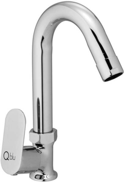 Qblu Slim Full Brass Swan Neck Tap for Wash Basin SLI-2115 Pillar Tap Faucet