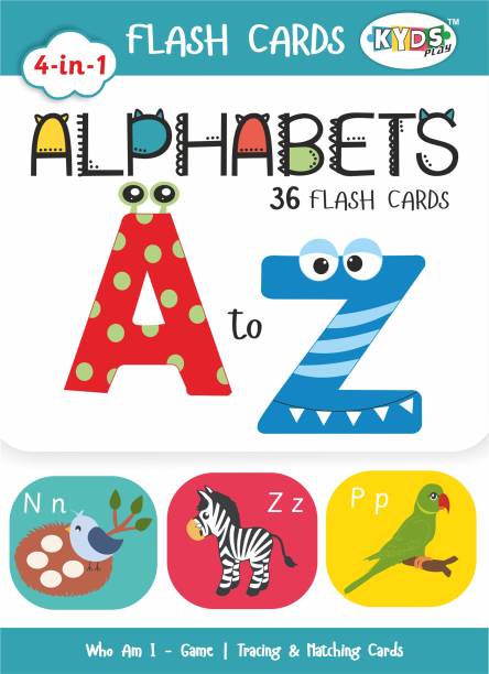 Kyds Play Alphabets - Wipe & Clean Activity Flash Cards for Kids