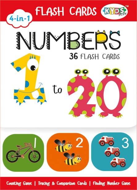 Kyds Play Numbers - Wipe & Clean Activity Flash Cards for Kids