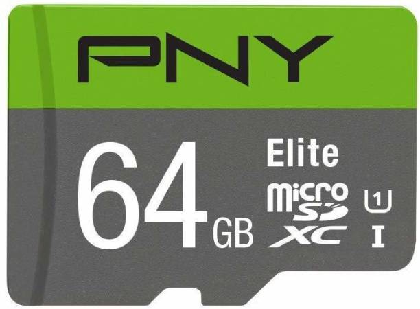 PNY Elite 64 GB MicroSDXC Class 10 100 MB/s  Memory Card
