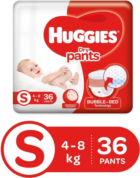 Huggies Dry Pants with Bubble Bed Technology - S