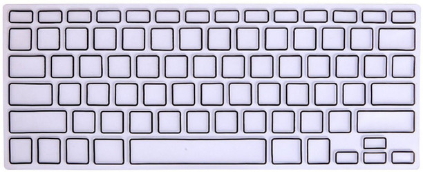 Transparent Saco Chiclet Keyboard Skin for HP Compaq 15-s103TX Notebook