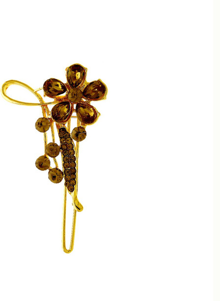2Pcs Mini Gold Metal Hair Comb Clip For Doll RS