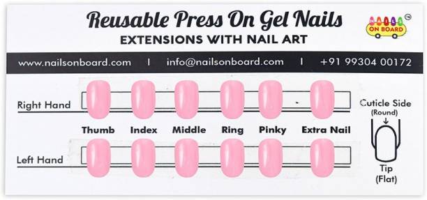 Nails on Board Liliac Press On Gel Nails Liliac