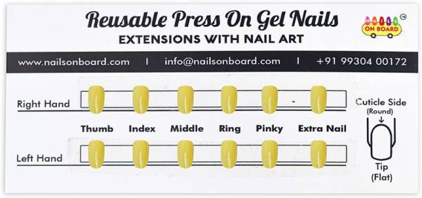 Nails on Board Sea Green Press On Gel Nails Green