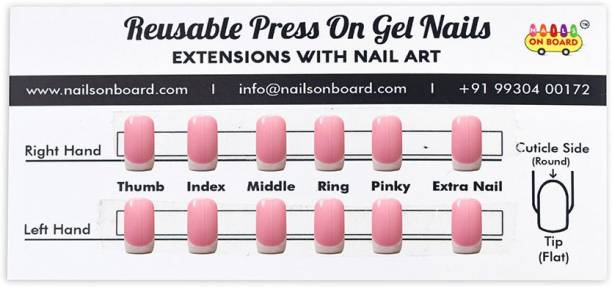 Nails on Board Purple Press On Gel Nails Purple