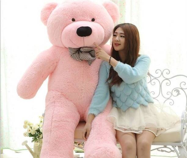 TRUELOVER 6 feet Pink teddy for your beloved /Girlfriend/Birthday Gift - 180 CM  - 180 cm