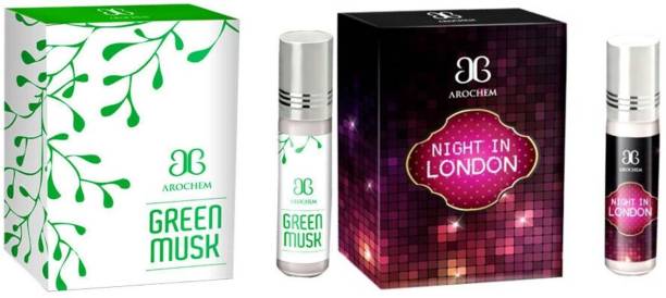 AROCHEM Green Musk & Night In London Herbal Attar
