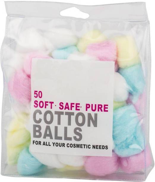 ABaO Cotton Balls, Soft, Safe & Pure, Face Care Pack of 1 (50 Pieces ) For Makeup & Face Cleansing