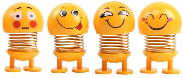 Top Headset Emoji cheap price 5stars Flipkart in India 21 india fun zone Set of 4 Cute Expression Emoji Bobble Head Shaking Spring Doll Dancing Toy Theme Party Car Dashboard Table Decoration Ornament Party Favor Boy Girl Kid Jumping Bobblehead Birthday Gift