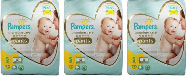 Pampers PREMIUM BABY PANTS, SIZE SMALL , 70 PCS. PACK, ...