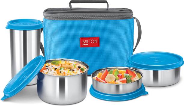 MILTON Premium DELICIOUS COMBO LUNCH BOX with One Year Warranty 4 Containers Lunch Box