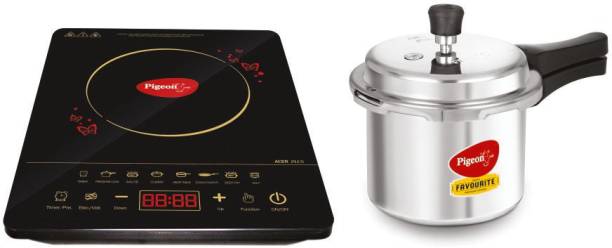 Pigeon Acer Plus Induction Cooktop with IB 3 Ltr Pressure Cooker 2020 Combo