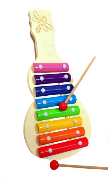 WOODYKRAFT Xylophone Musical Sound Instrument Toy Guitar Model 8 Tune - Birthday Return Gift