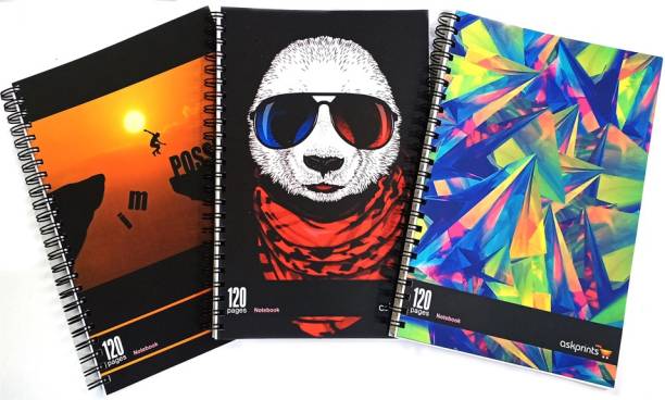 Askprints note books A5 Notebook ruled 120 Pages