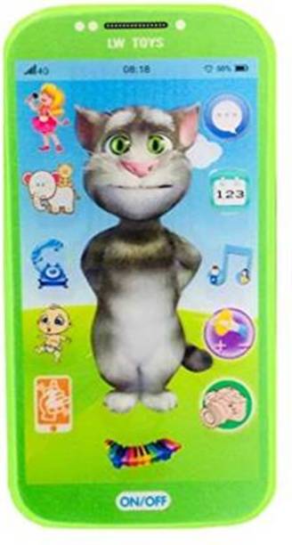 b.h.fashion Kids Toys Digital Mobile Phone with Touch Screen Feature, Amazing Sound and Light Toy (TOM) (Green)