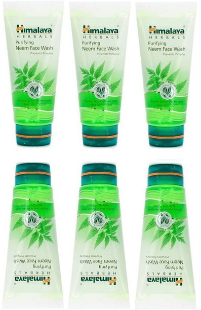 Himalaya Purifying Neem Face Wash (50ML, Pack of 6)