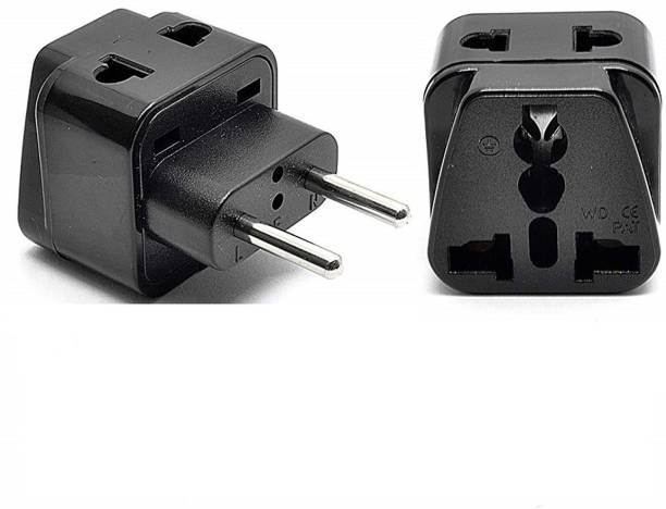 OREI India to Europe, Turkey, Spain & More (Type C) Travel Adapter Plug - 2 in 1 - CE Certified - 2 Pack Worldwide Adaptor