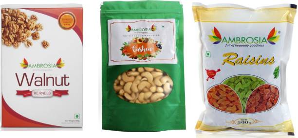 AMBROSIA "Health Essentials" Dry Fruits Combo 1 kg Walnuts