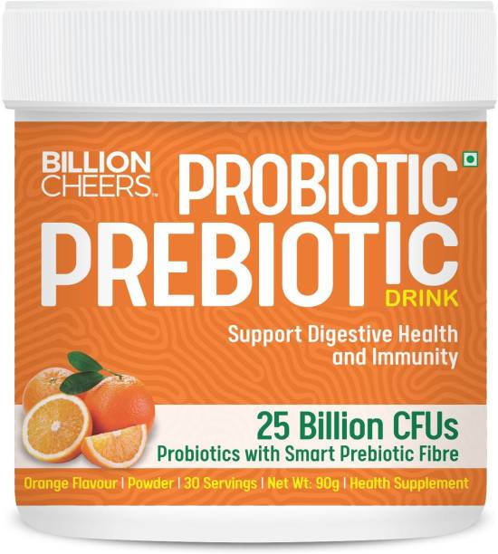 Billion Cheers Probiotic Drink for Better Immunity and improving Digestion (Orange Flavor) - 30 servings Orange Drink