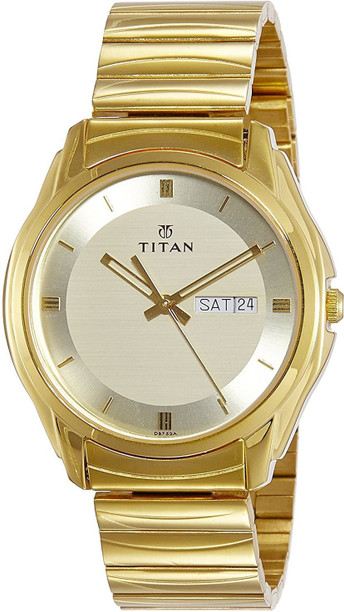 titan gold colour watch price