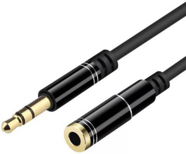 Pitambara 3.5mm jack Female to 3.5 mm Male headset Stereo Audio Extension Cable 1 m AUX Cable