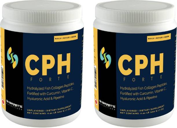 SHARRETS CPH FORTE [Fish Collagen, Curcumin, Vitamin C, HA & Piperine Unflavored, 400g