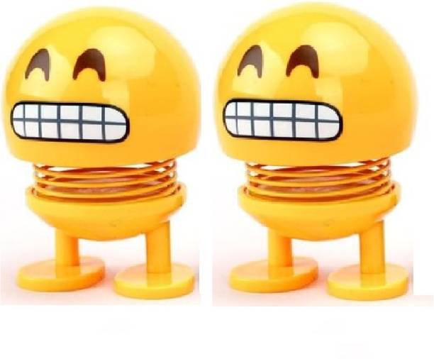JGJ set of two laughing dancing car dashboard emoji