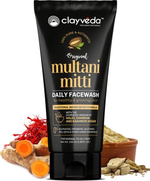 ClayVeda Original Multani Mitti  for Daily Use Face Wash