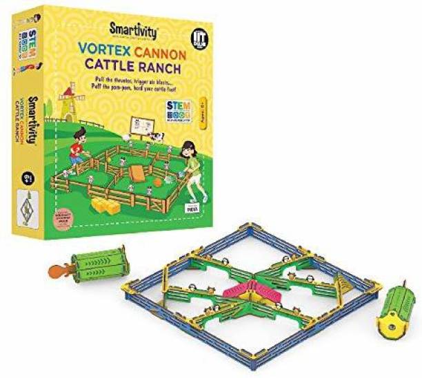 Smartivity Vortex Cannon Cattle Ranch For 6+ Years Boys And Girls, Stem, Learning, Educational And Construction Activity Toy Gift