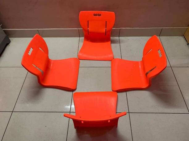 Unicus Inventors Yoga Meditation Backache Healer Chair (Pack of 4) Multicolor Yoga Chair