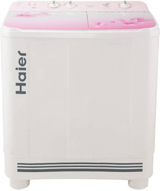 Haier 9 kg Semi Automatic Top Load White, Pink