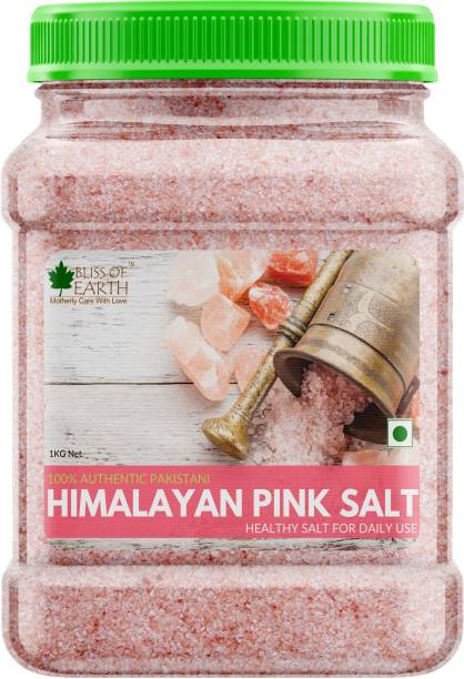 Bliss of Earth 1KG Authentic Pakistani Himalayan Pink Salt for Healthy Cooking Himalayan Pink Salt