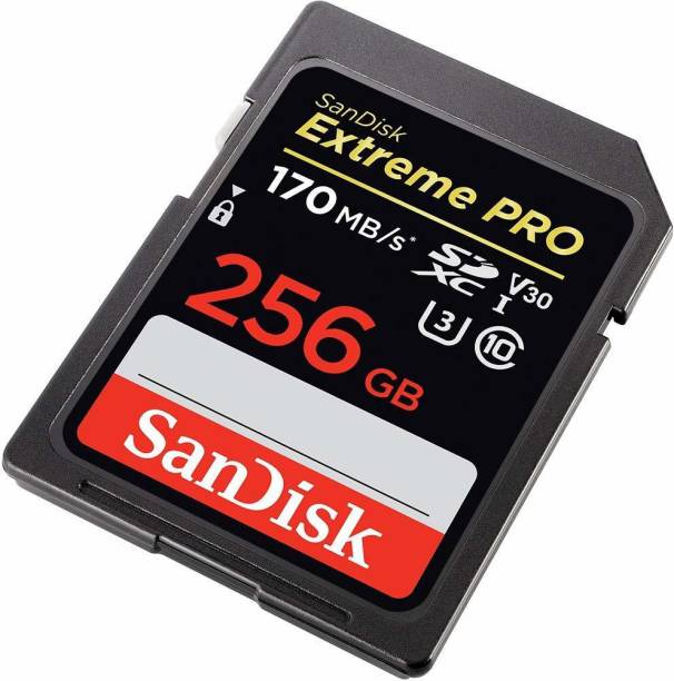 SanDisk Extreme Pro 256 GB SDXC Class 10 170 Mbps  Memory Card
