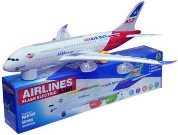 NV COLLECTION Musical 3D Plane For Kids With Lighting