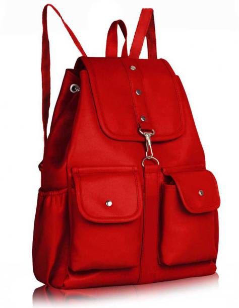 People Creation Red 2 pocket Backpack 10 L Backpack