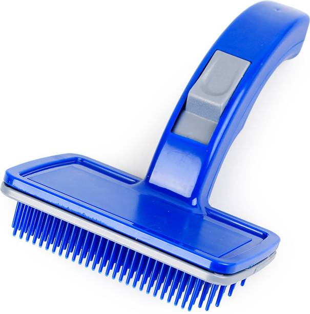 PetVogue Dog Cat Brush Pet Soft Brush for Shedding Removes Loose Undercoat, Slicker Brush for Pet Massage, Self Cleaning, Slicker Brushes for Dog Slicker Brushes for  Dog, Cat