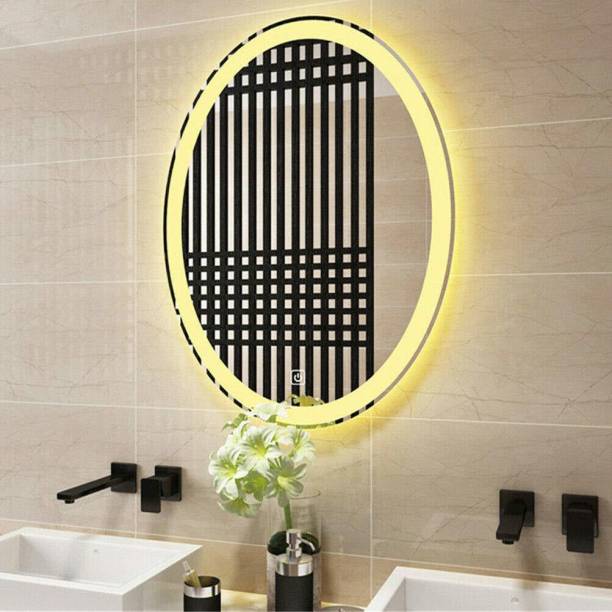 Arvind sanitary Side_ Glow_ Oval_Mirror Bathroom Mirror